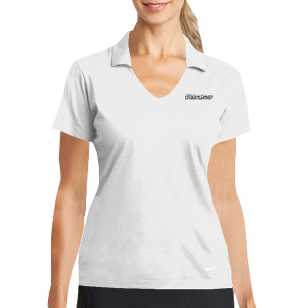 Nike Ladies Dri-FIT Vertical Mesh Polo  Thumbnail