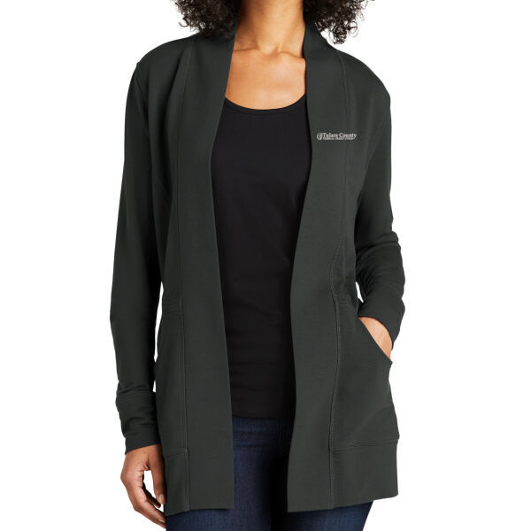 Port Authority® Ladies Microterry Cardigan Thumbnail