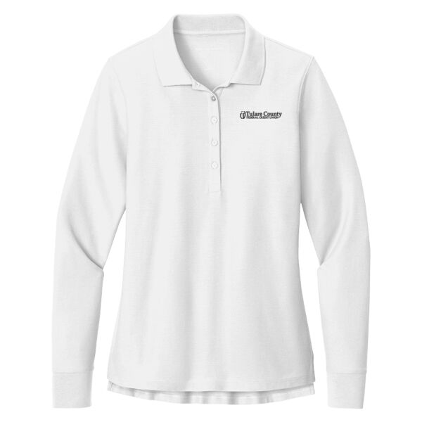 Port Authority® Women’s Wearever Signature Pique Long Sleeve Polo Thumbnail